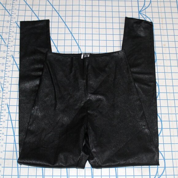 Windsor Black Pleather Sky High Leggings, XS/S - Picture 1 of 5